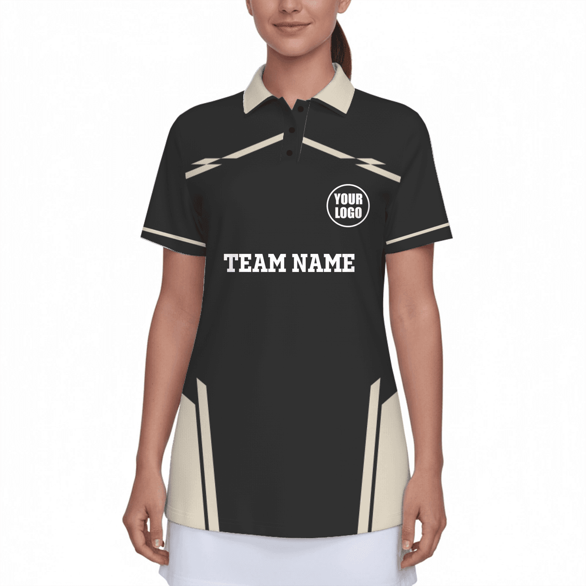 Custom Logo Women's UV Protection Polo Shirt Pickleball 1