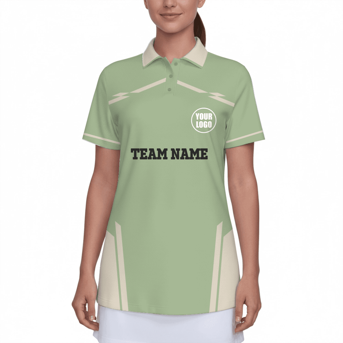 Custom Logo Women's UV Protection Polo Shirt Pickleball 6