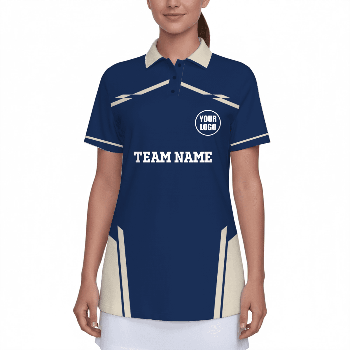 Custom Logo Women's UV Protection Polo Shirt Pickleball 0