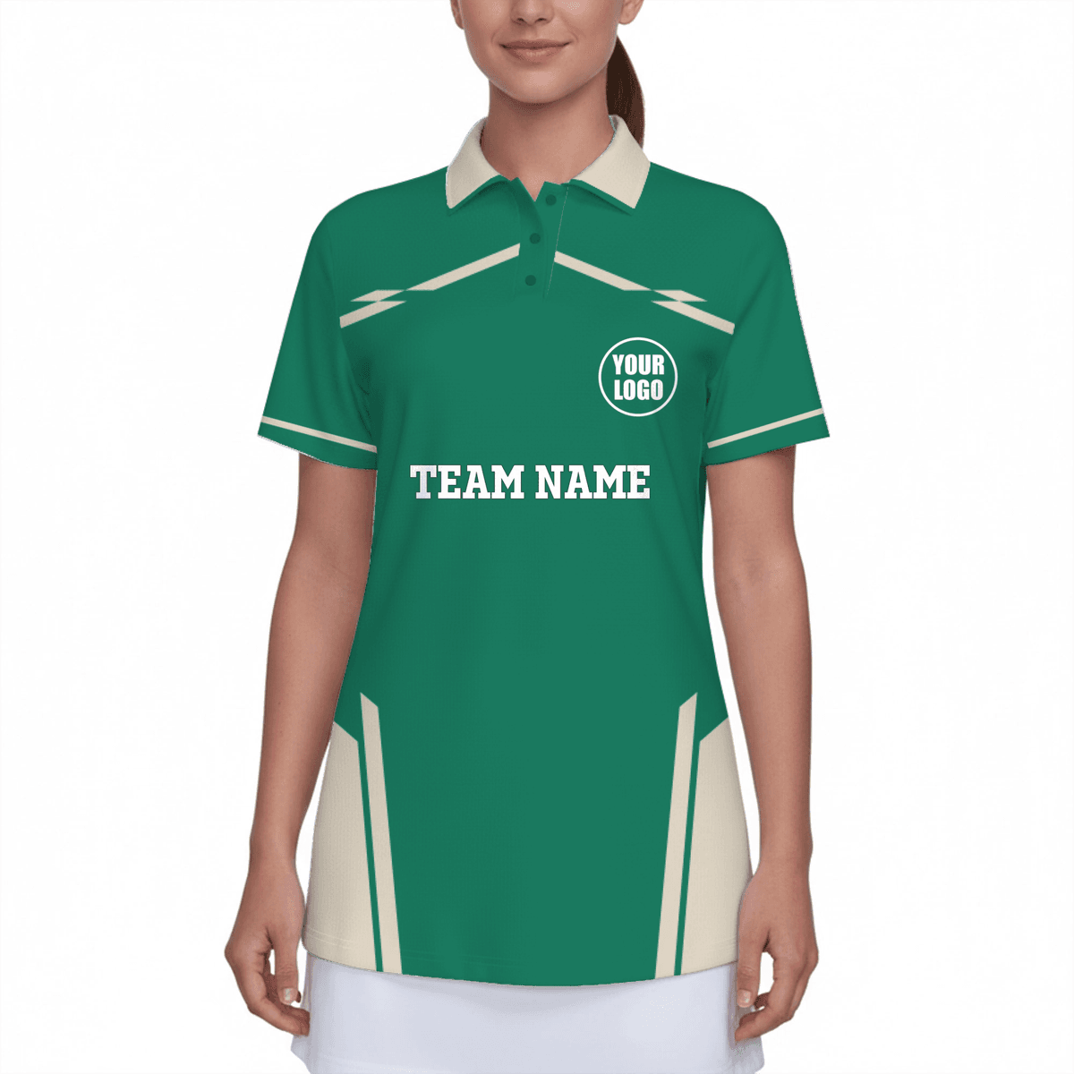 Custom Logo Women's UV Protection Polo Shirt Pickleball 5