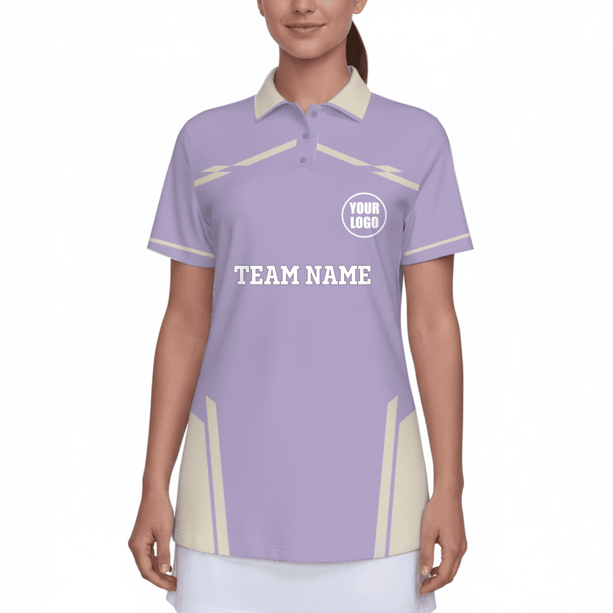 Custom Logo Women's UV Protection Polo Shirt Pickleball 9