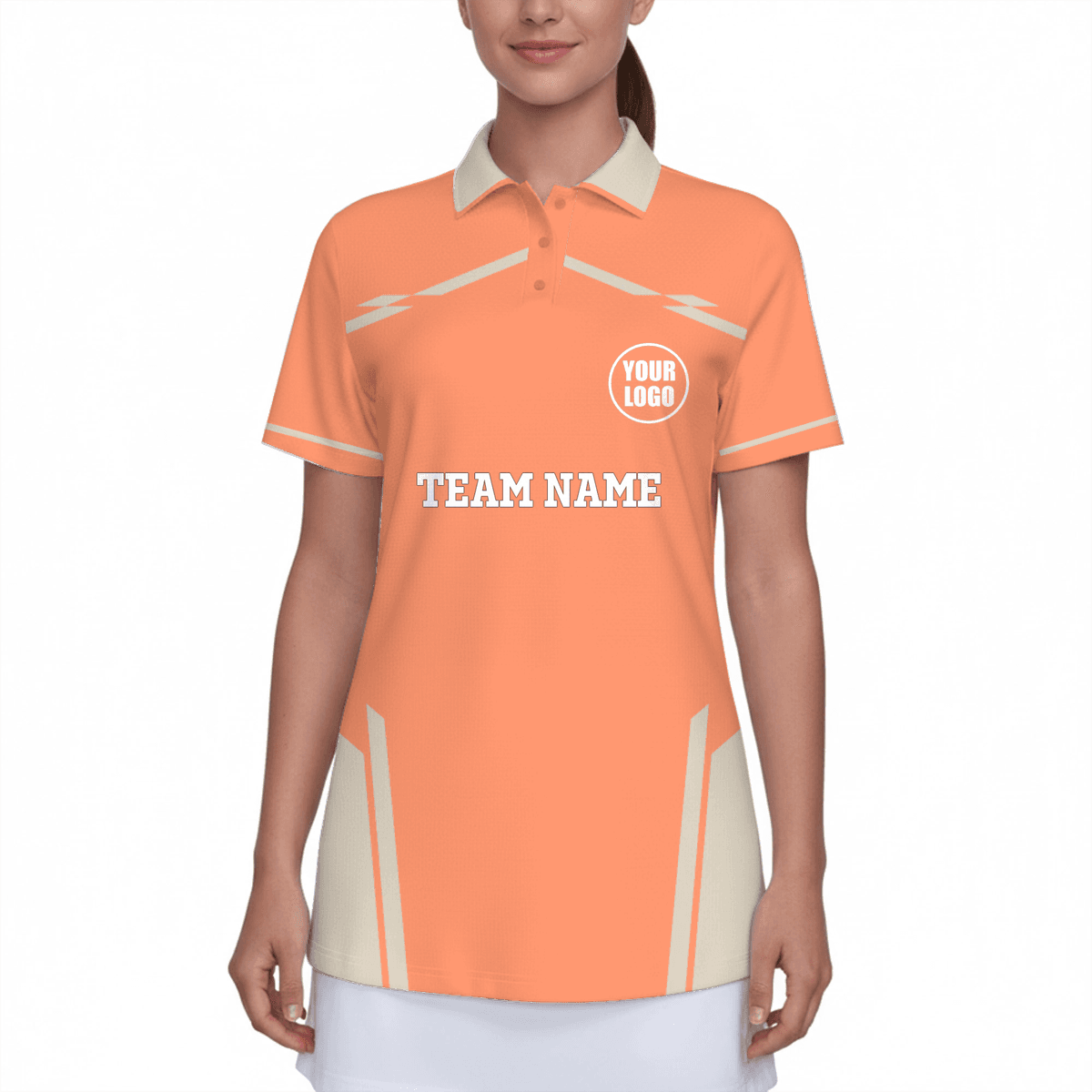 Custom Logo Women's UV Protection Polo Shirt Pickleball 8