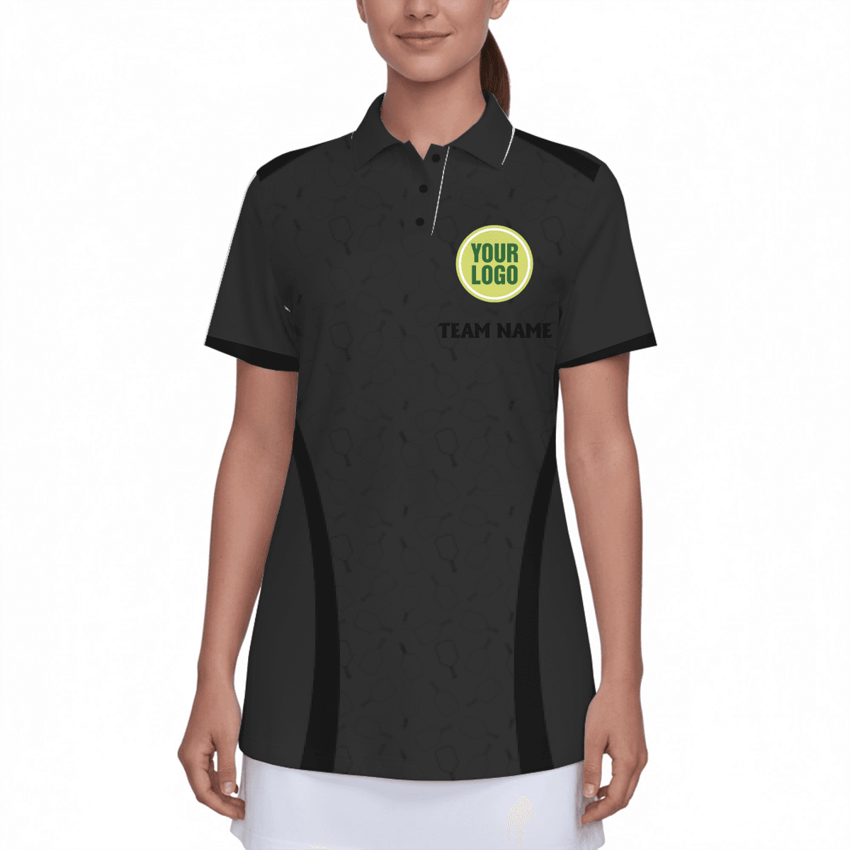 Custom Logo Pickleball Women's Polo Shirt  10