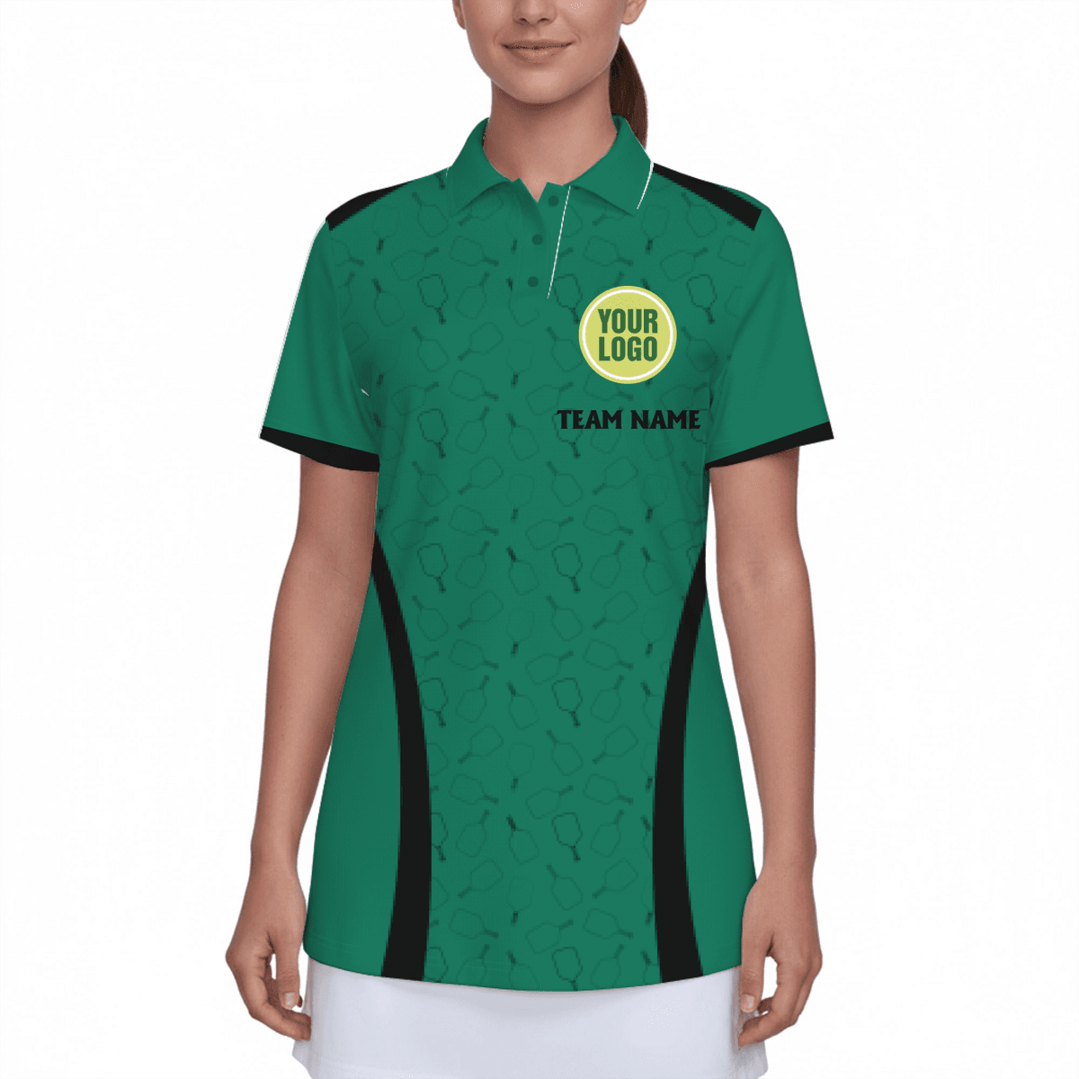 Custom Logo Pickleball Women's Polo Shirt  8