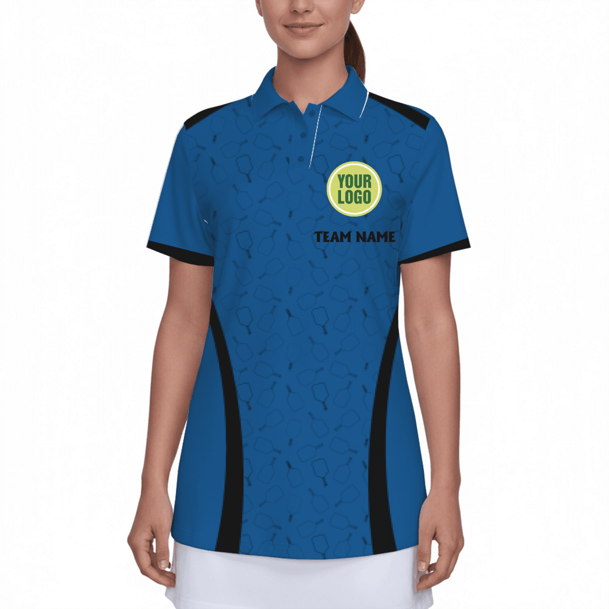 Custom Logo Pickleball Women's Polo Shirt  5